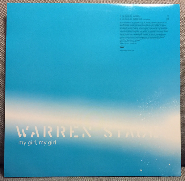 Warren Stacey - My Girl, My Girl - Used Vinyl Record 12" image 1