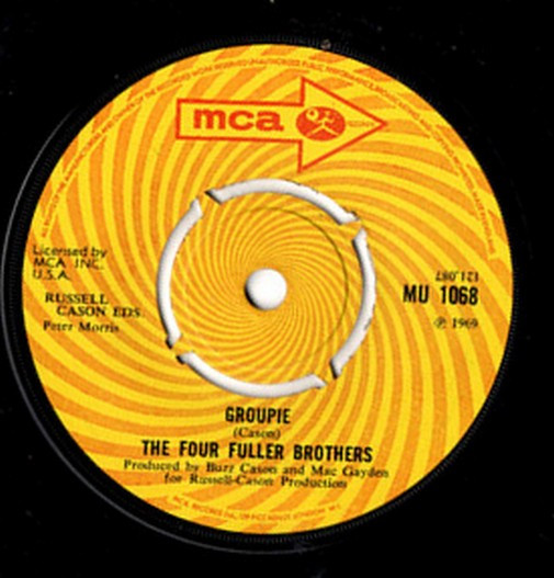 Four Fuller Brothers - Groupie - Used Vinyl Record 7" image 1