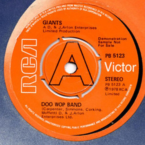 Giants - Doo Wop Band - Used Vinyl Record 7" image 1