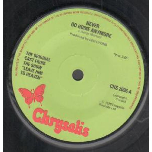 Original Cast From T - Never Go Home Anymore - Used Vinyl Record 7" image 1