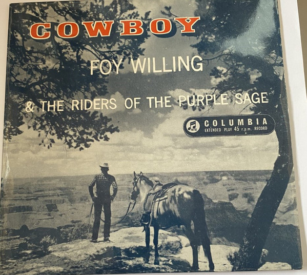 Foy Willing & The Ri - Cowboy - Used Vinyl Record 7" image 1
