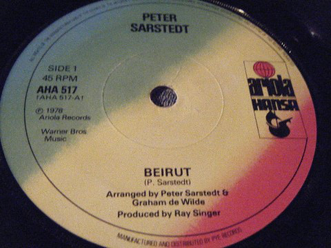 Peter Sarstedt - Beirut - Used Vinyl Record 7" image 1