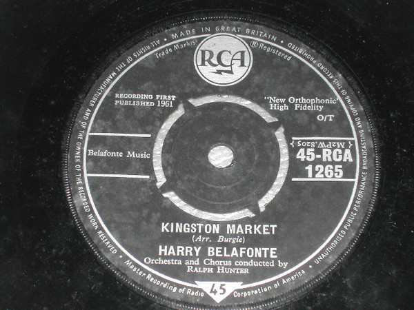 Harry Belafonte - Kingston Market / The Baby Boy - Used Vinyl Record image 1