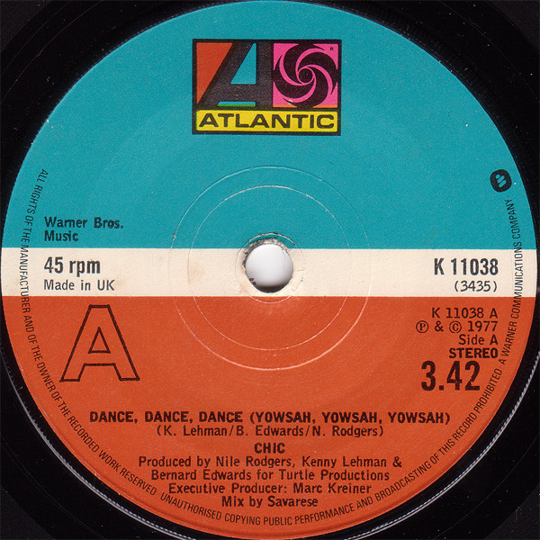 Chic - Dance, Dance, Dance (Yowsah, Yowsah, Yowsah) - Used Vinyl Record image 1
