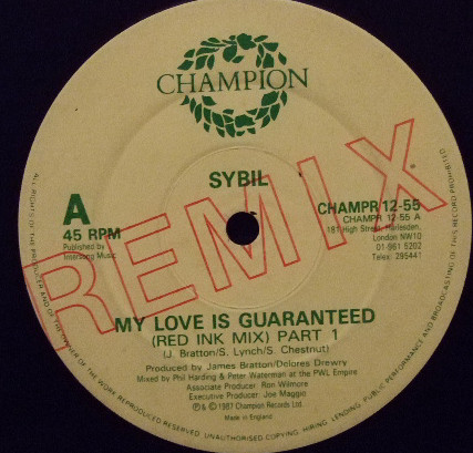 Sybil - My Love Is Guaranteed Remix - Used Vinyl Record 12" image 1