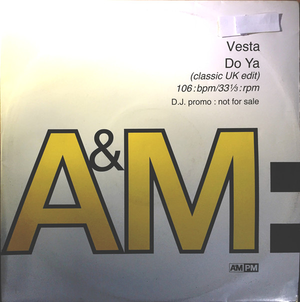 Vesta Williams - Do Ya (Classic UK Edit) - Used Vinyl Record image 1