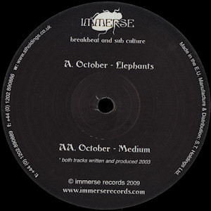 October - Elephants / Medium - Vinyl Record 12" image 1