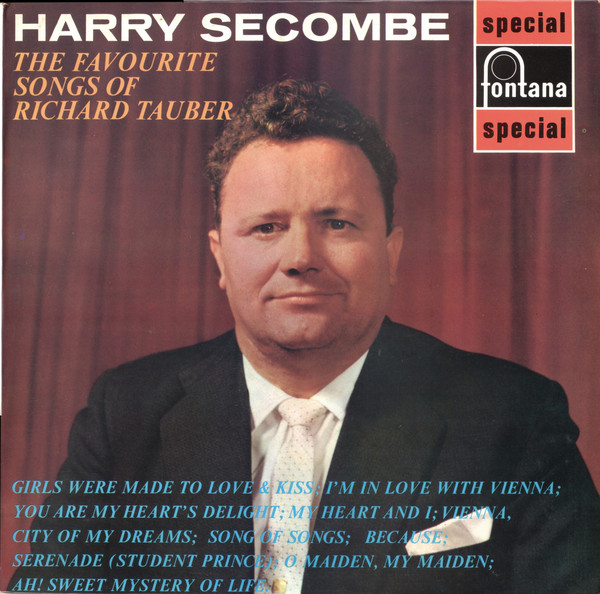 Harry Secombe - Favourite Songs Of Richard Tauber - Used Vinyl Record image 1