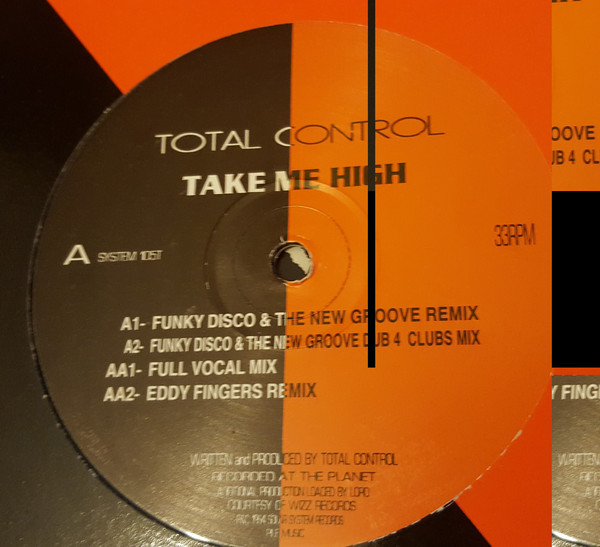 Total Control - Take Me High - Used Vinyl Record 12" image 1