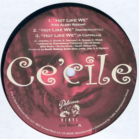 Ce'cile - Hot Like We / Bare She Dare - Used Vinyl Record 12" image 1