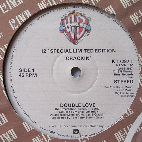 Crackin' - Double Love - Used Vinyl Record 12" image 1