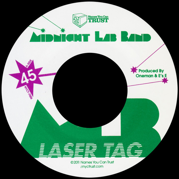 Midnight Lab Band - Laser Tag - Vinyl Record 7" image 1