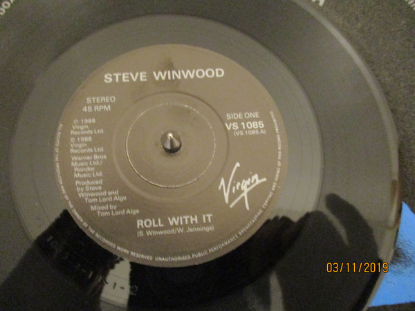 Steve Winwood - Roll With It - Used Vinyl Record 7" image 1