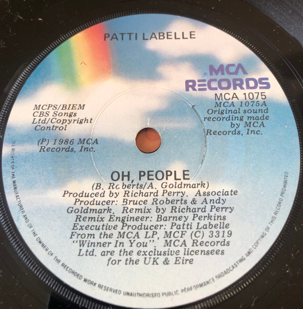 Patti LaBelle - Oh, People - Used Vinyl Record 7" image 1