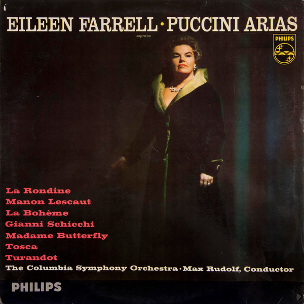 Eileen Farrell - Puccini Arias - Used Vinyl Record image 1