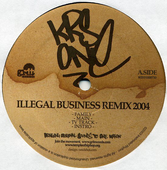 KRS-One - Illegal Business (Remix 2004) - Vinyl Record 12" image 1