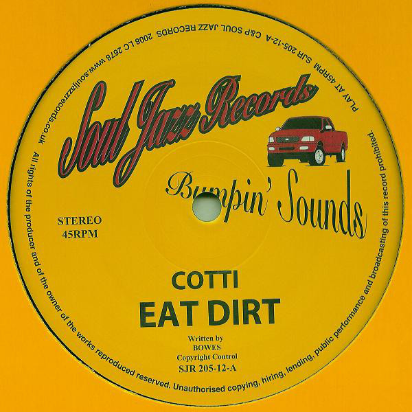 Cotti - Eat Dirt / Latest Technology - Vinyl Record 12" image 1
