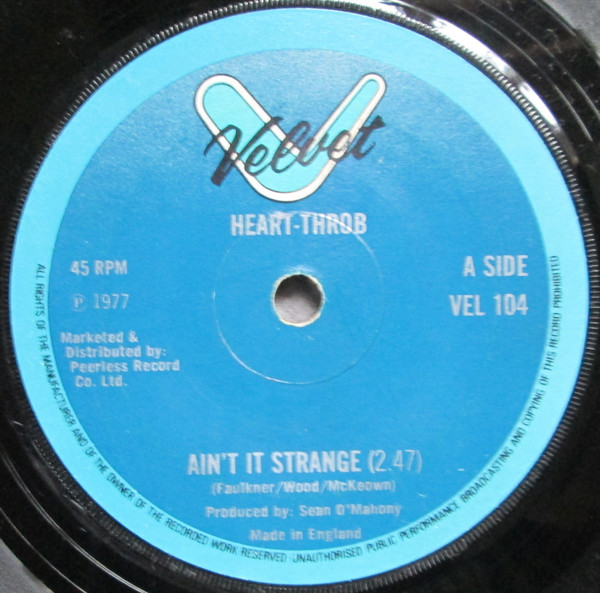Heart-Throb - Ain't It Strange / Disco Kid - Used Vinyl Record 7" image 1