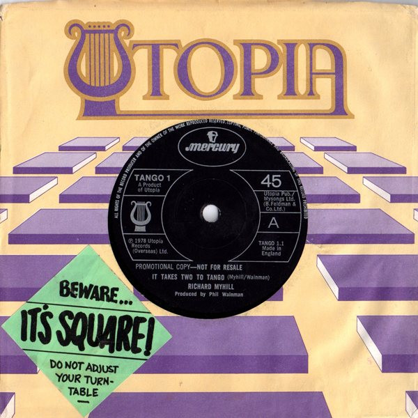 Richard Myhill - It Takes Two To Tango - Used Vinyl Record 7" image 1