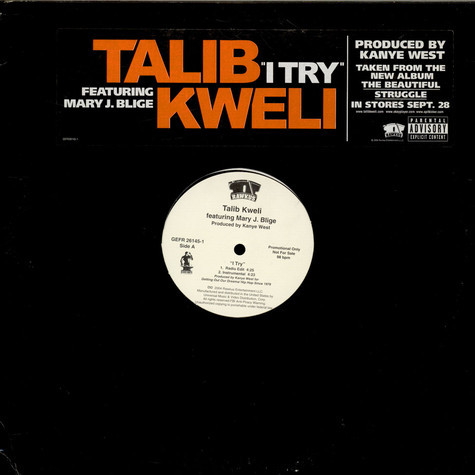 Talib Kweli - I Try - Used Vinyl Record 12" image 1