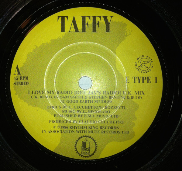 Taffy - I Love My Radio (Midnight Radio) - Used Vinyl Record 7" image 1