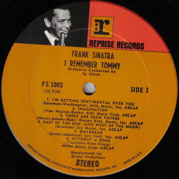 Frank Sinatra - I Remember Tommy - Used Vinyl Record image 1