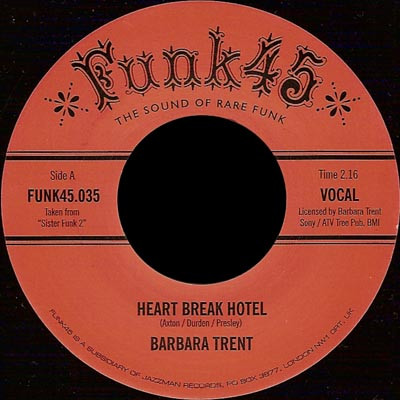 Barbara Trent - Heart Break Hotel / A Woman Was Made For A Man - Viny image 1