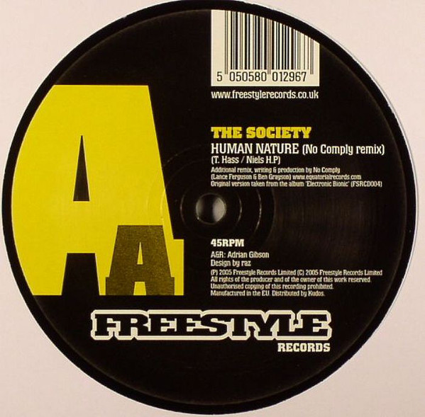 Society - Human Nature - Vinyl Record 12" image 1