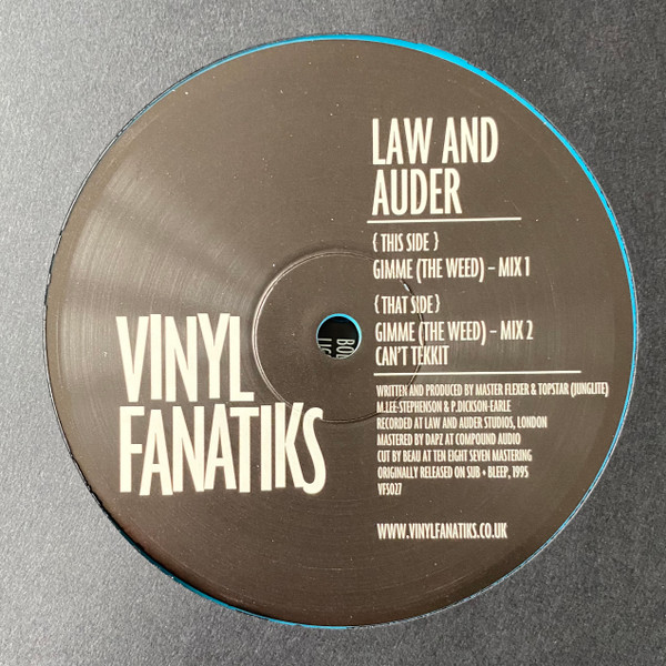 Law And Auder - Gimme (The Weed) - Vinyl Record 12" image 1