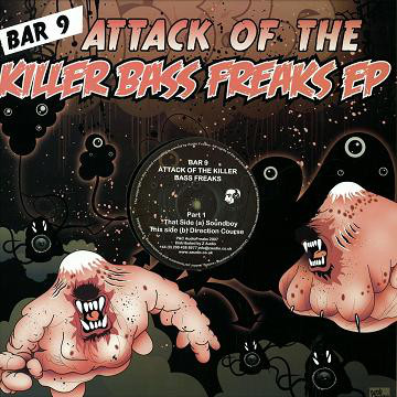 Bar 9 - Attack Of The Killer Bass Freaks EP - Vinyl Record 12" image 1