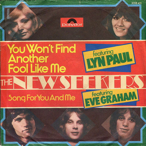 New Seekers - You Won't Find Another Fool Like Me - Used Vinyl Record 7" image 1