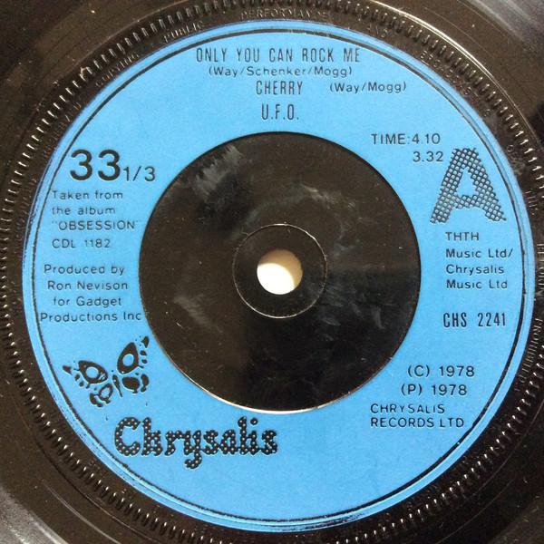 UFO - Only You Can Rock Me - Used Vinyl Record 7" image 1