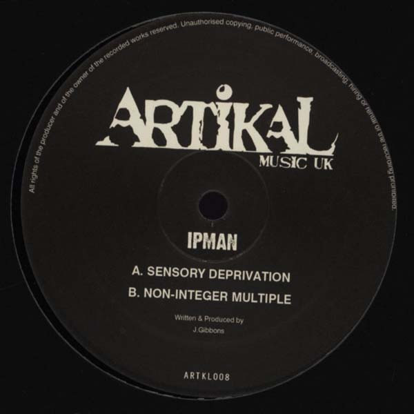 Ipman - Sensory Deprivation - Vinyl Record 12" image 1