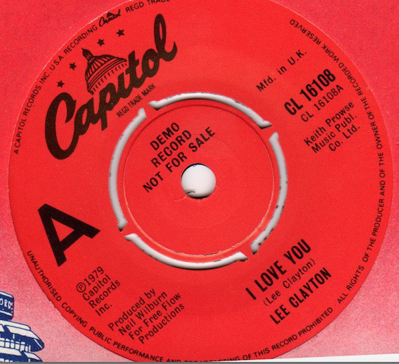 Lee Clayton - I Love You / Wind & Rain - Used Vinyl Record 7" image 1
