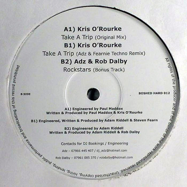Kris O'Rourke - Take A Trip / Rockstars - Vinyl Record 12" image 1