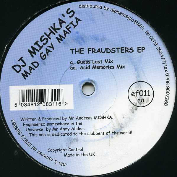 Mad Gay Mafia - Fraudsters EP - Used Vinyl Record 12" image 1