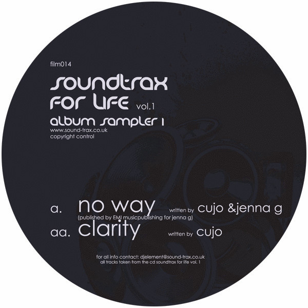 Cujo - Soundtrax For Life Vol. 1 (Album Sampler 1) - Vinyl Record 12" image 1