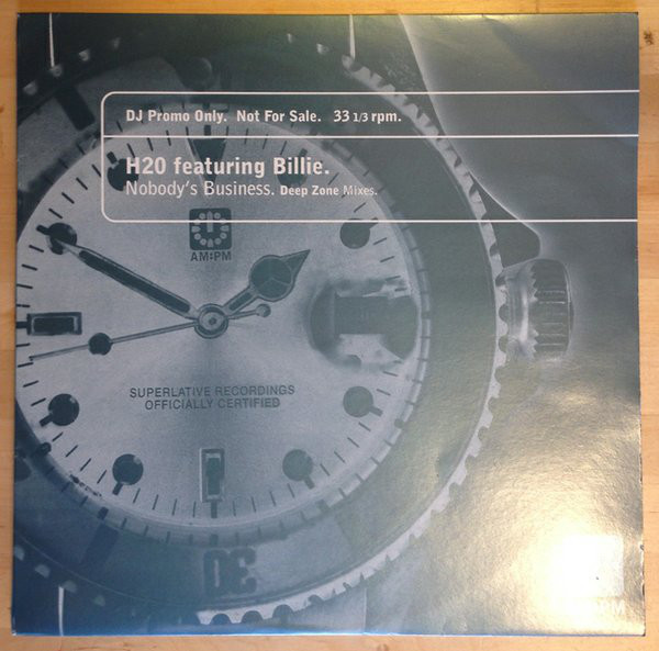 H2O - Nobody's Business (Deep Zone Mixes) - Used Vinyl Record image 1