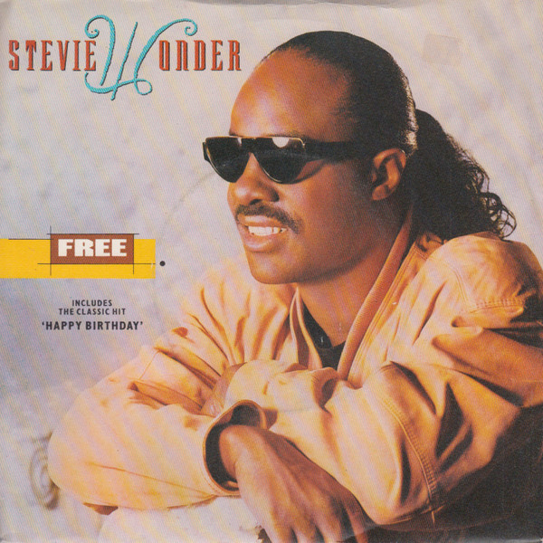 Stevie Wonder - Free / Happy Birthday - Used Vinyl Record 7" image 1