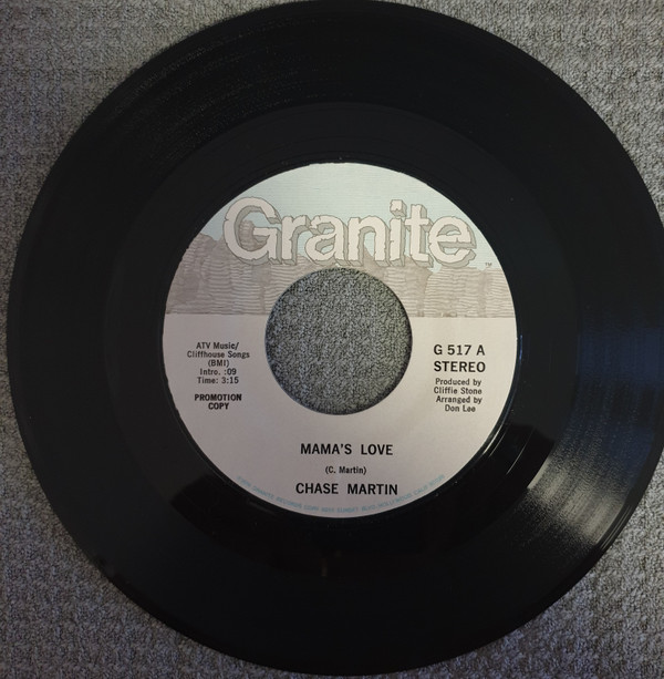 Chase Martin - Mama's Love - Used Vinyl Record 7" image 1