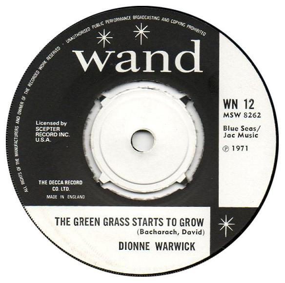 Dionne Warwick - Green Grass Starts To Grow / They Don't Give Medals image 1