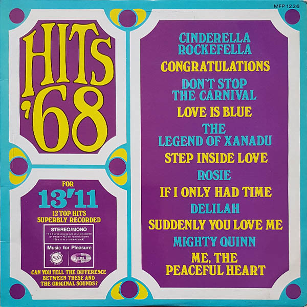 Unknown Artist - Hits '68 - Used Vinyl Record image 1