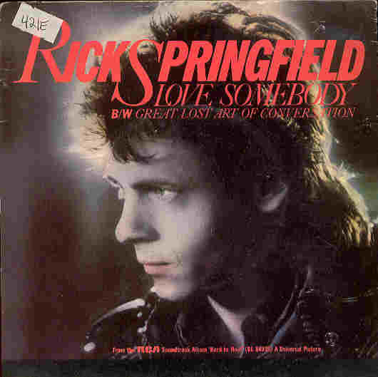 Rick Springfield - Love Somebody / The Great Lost Art Of Conversation image 1