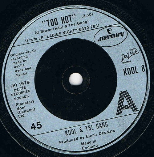 Kool & The Gang - Too Hot - Used Vinyl Record 7" image 1