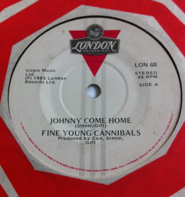 Fine Young Cannibals - Johnny Come Home - Used Vinyl Record 7" image 1