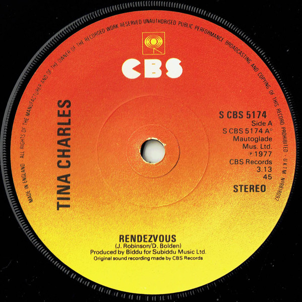 Tina Charles - Rendezvous - Used Vinyl Record 7" image 1