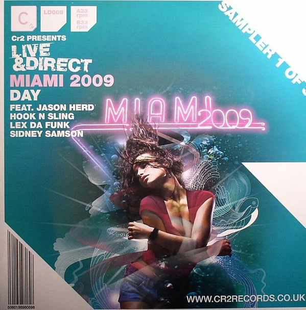 Various - Live & Direct Miami 2009 Day (Sampler 1 Of 3) - Vinyl Recor image 1