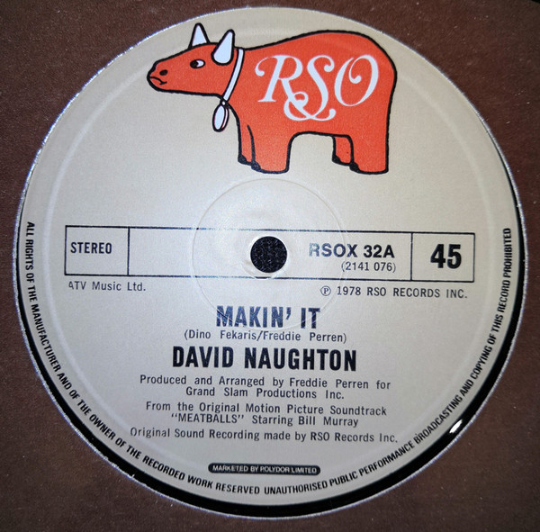 David Naughton - Makin' It - Used Vinyl Record 12" image 1