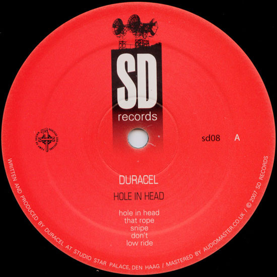 Duracel - Hole In Head EP - Vinyl Record image 1