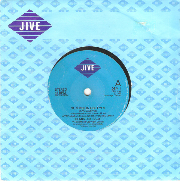 Demis Roussos - Summer In Her Eyes - Used Vinyl Record 7" image 1